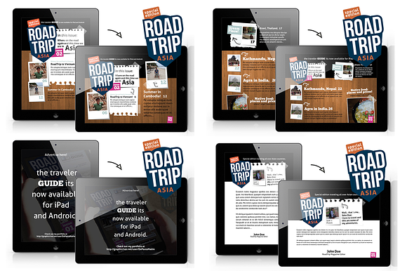AsiaTrip Magazine Template for iPad in Magazine Templates - product preview 1