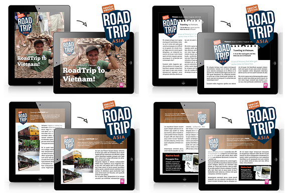 AsiaTrip Magazine Template for iPad in Magazine Templates - product preview 2