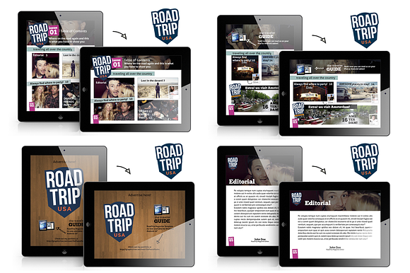 RoadTrip Magazine Template for iPad in Magazine Templates - product preview 1