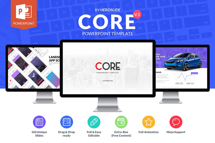 Core, Business Powerpoint Template in PowerPoint Templates - product preview 8
