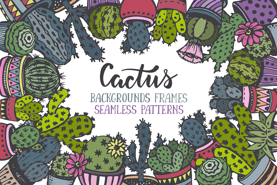 Cactus graphic collection in Graphics - product preview 8