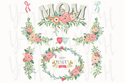 Retro Mother's Day Elements