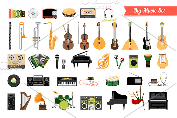 Music Instruments in Graphics - product preview 1