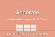 Generate - Simple Grid Tumblr Theme