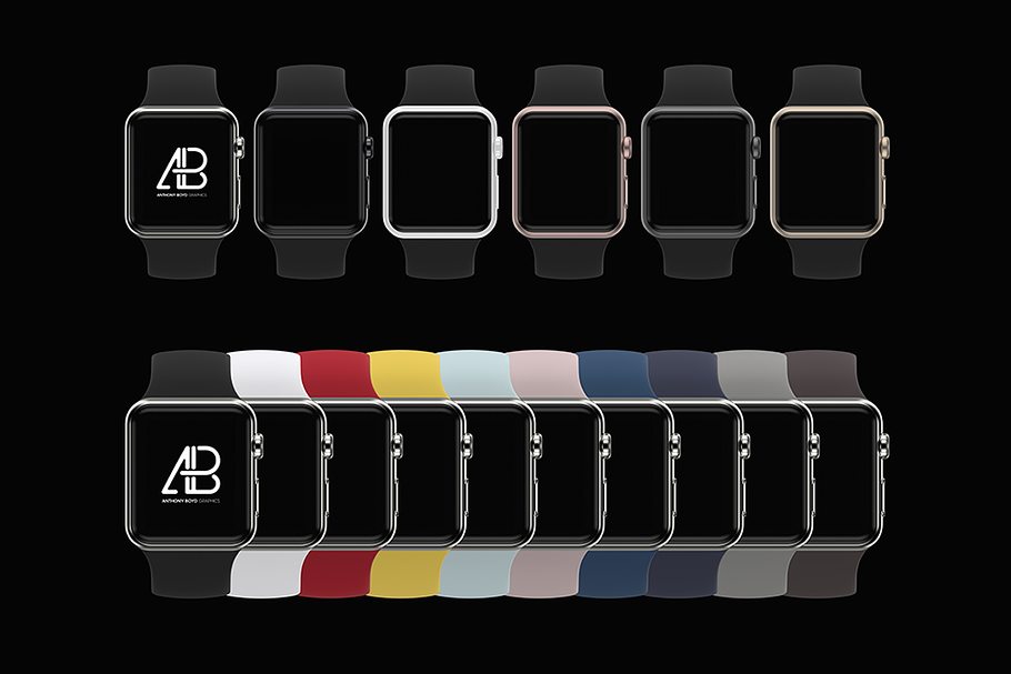 Customizable Apple Watch Mockup in Mobile & Web Mockups - product preview 8