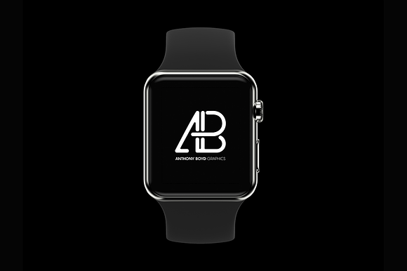 Customizable Apple Watch Mockup in Mobile & Web Mockups - product preview 1
