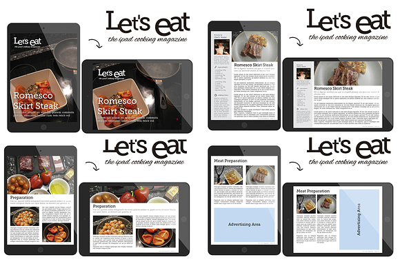 Cooking iPad Magazine Template in Magazine Templates - product preview 3