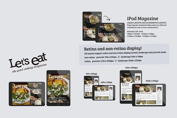 Cooking iPad Magazine Template in Magazine Templates - product preview 4