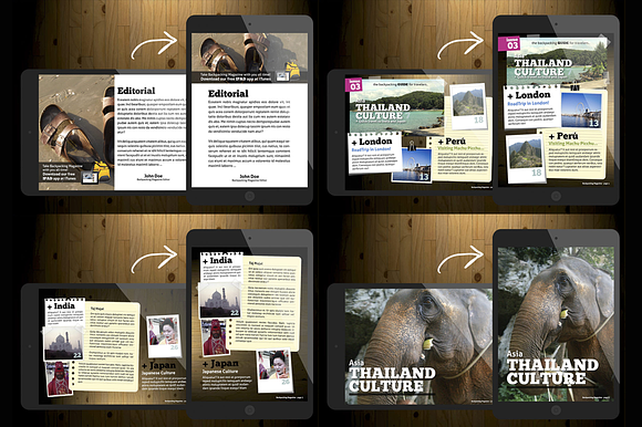BackPacking iPad Magazine Template in Magazine Templates - product preview 1