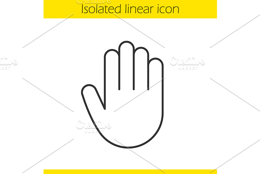 Palm icon. Vector in Graphics - product preview 8