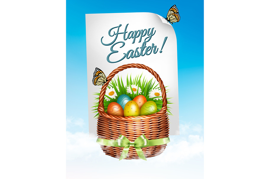 Spring Easter background in Illustrations - product preview 8