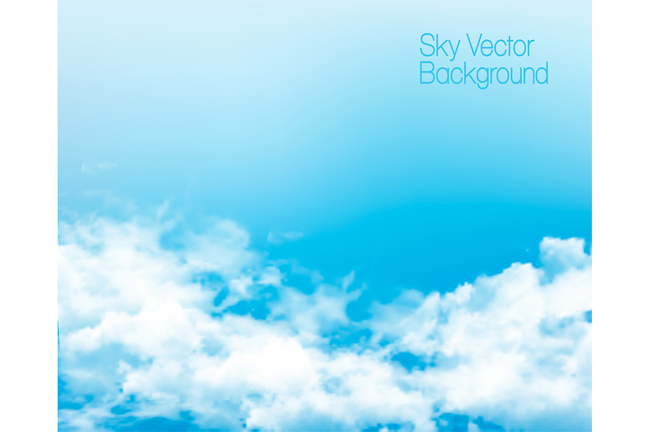 Blue sky background in Illustrations - product preview 8