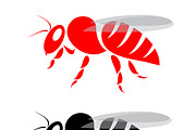 Vector image of a bee.