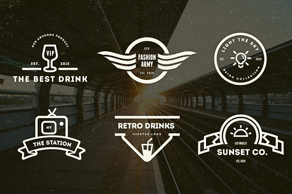 15 Vintage Logos & Badges in Logo Templates - product preview 1