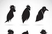 Vector image of a chicken head.