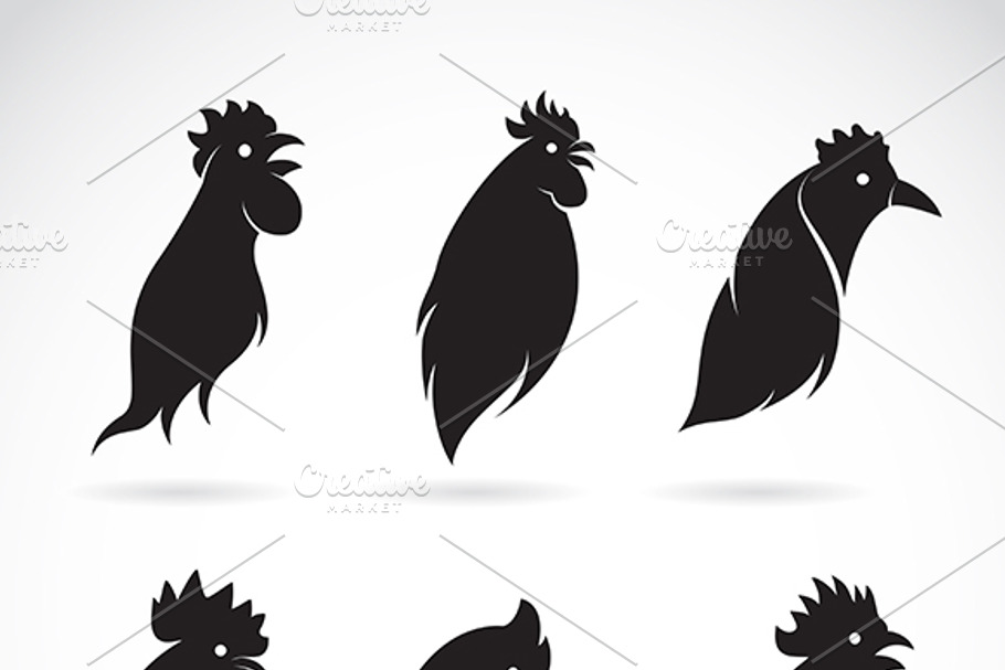 Vector image of a chicken head. in Graphics - product preview 8