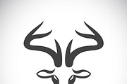Vector images of deer head.
