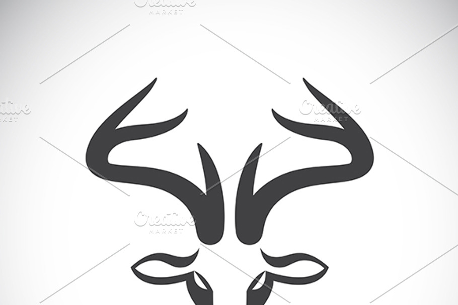Vector images of deer head. in Icons - product preview 8