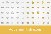 Aquarium fish icons
