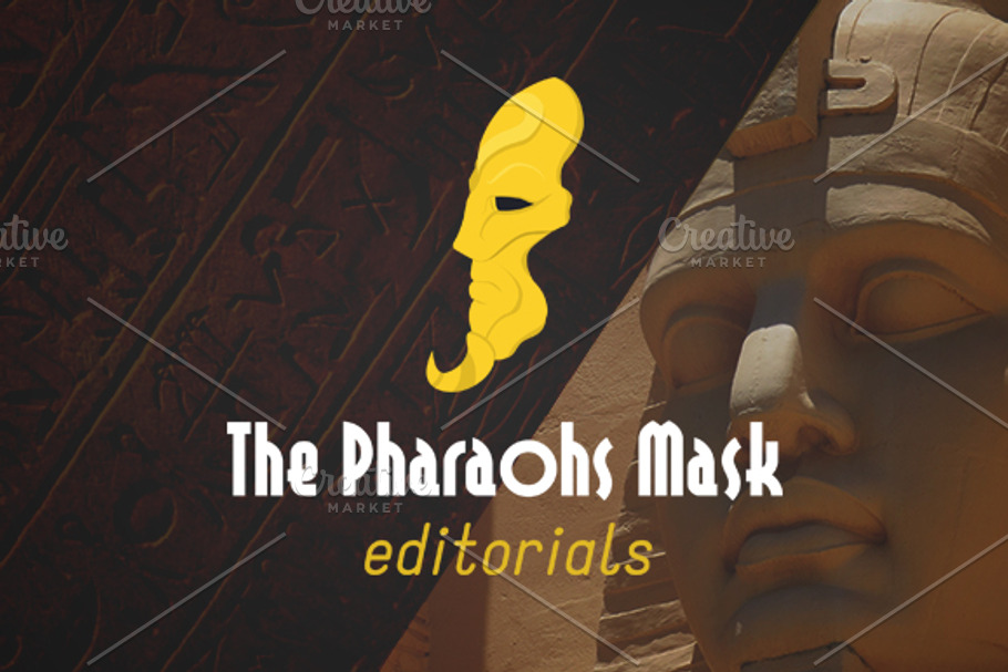 The Pharaohs Mask Editorials in Logo Templates - product preview 8
