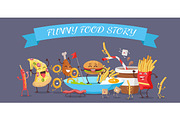 Funny Food Story Banner