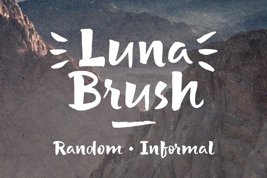 Luna Brush Script + Extras in Script Fonts - product preview 8