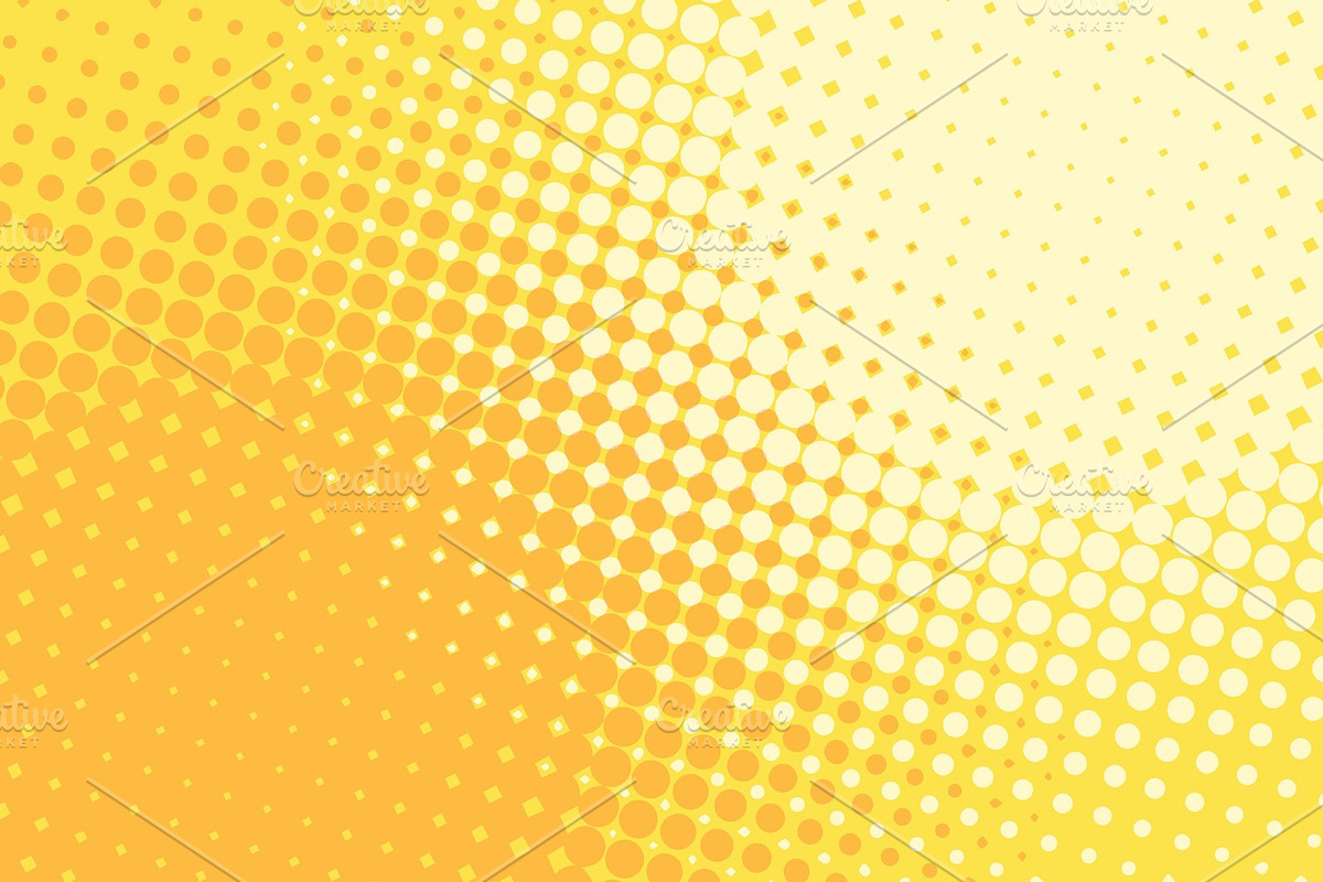 Orange yellow halftone pop art retro background in Textures - product preview 8