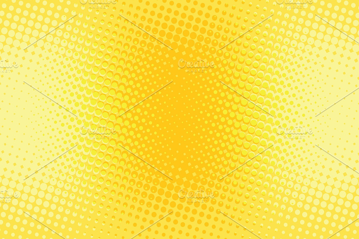 Orange yellow halftone pop art retro background in Textures - product preview 8
