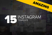 15 Instagram Templates - "Amazing"