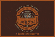 Motorcycle label design 