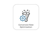 Conversion Rate Optimisation Icon. 