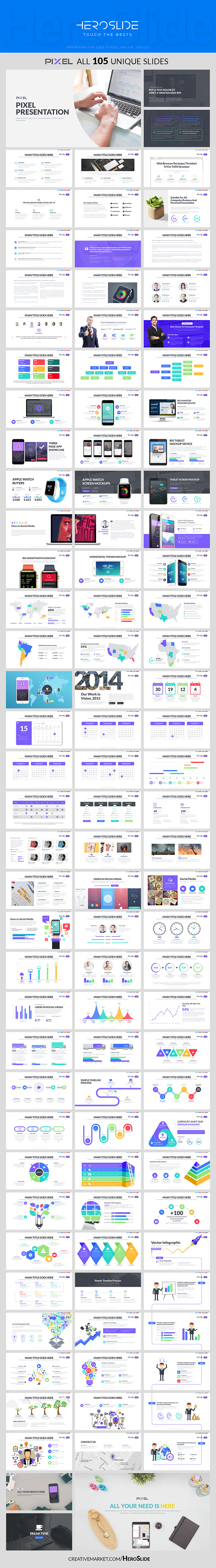 Pixel , Business Powerpoint Template in PowerPoint Templates - product preview 2