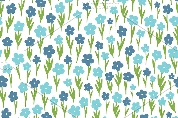 Wild flowers patterns in Patterns - product preview 6
