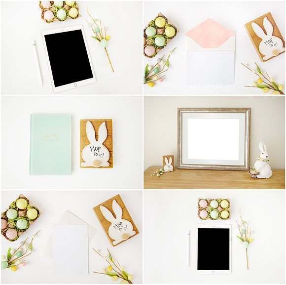 Mockup Styled Stock Easter Bundle in Mobile & Web Mockups - product preview 1