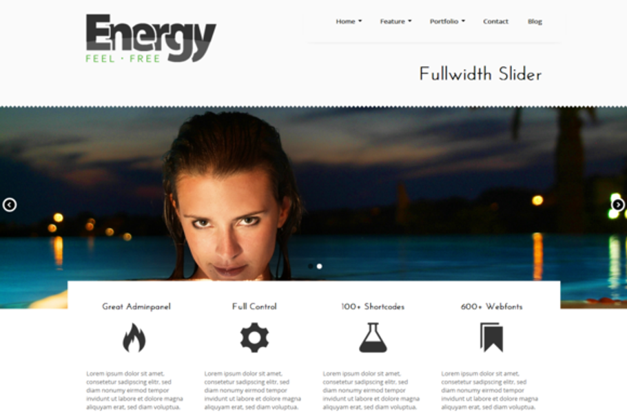 Energy - WordPress Business Theme