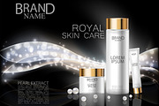 Premium cosmetic ads pearl extract