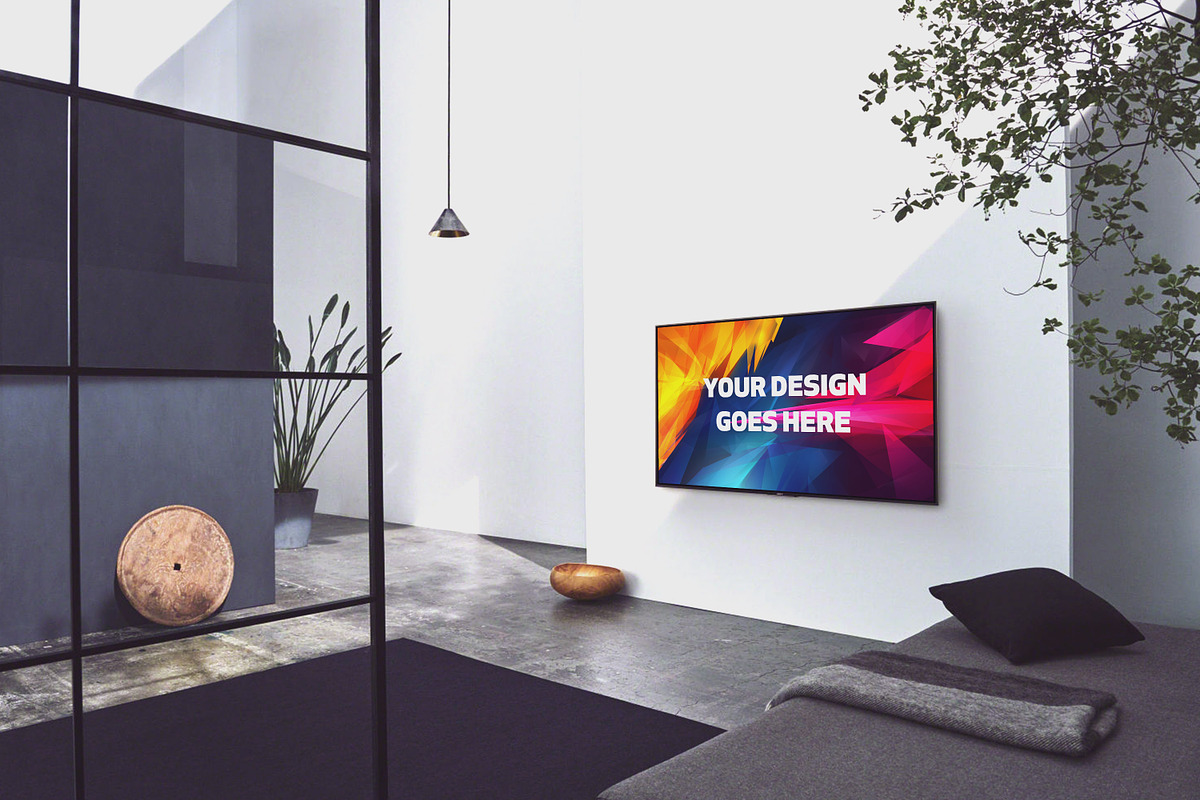 Television Display Mock-up#39 in Mockup Templates - product preview 8