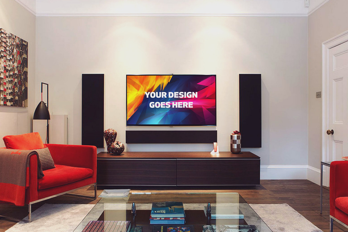 Television Display Mock-up#44 in Mockup Templates - product preview 8