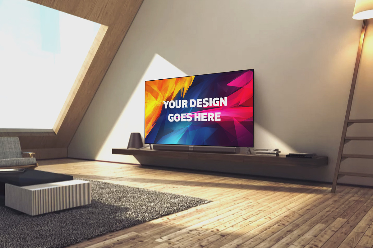 Television Display Mock-up#47 in Mockup Templates - product preview 8