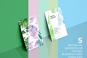 5 Botanical Business Card Bundle