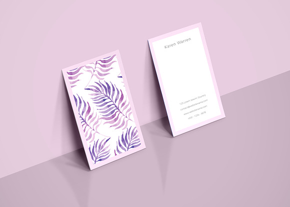 5 Botanical Business Card Bundle in Business Card Templates - product preview 3
