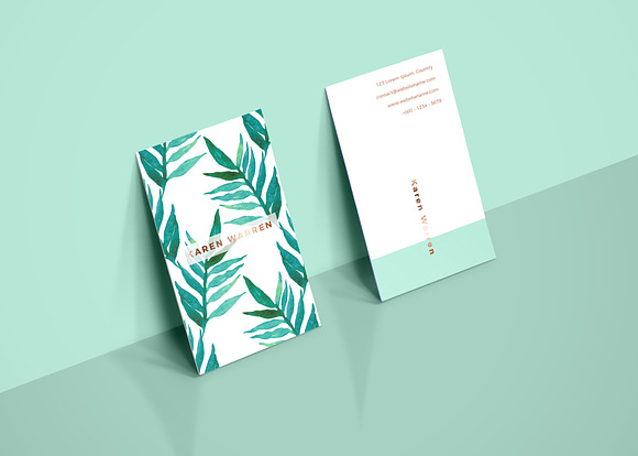 5 Botanical Business Card Bundle in Business Card Templates - product preview 4