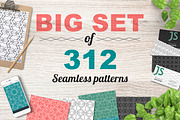 300+ seamless patterns