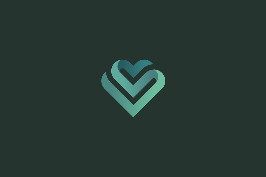Heart vector logo in Logo Templates - product preview 8