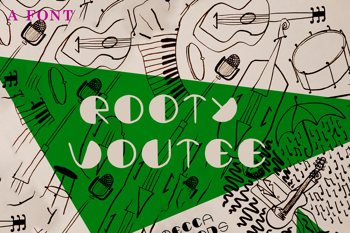 Rooty Voutee in Display Fonts - product preview 8