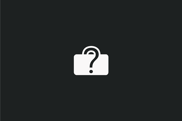 Suitcase Question - Extended License in Logo Templates - product preview 2