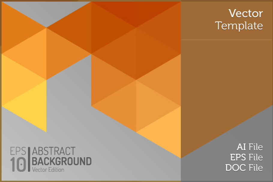 Polygon Vector Geometric Background in Flyer Templates - product preview 8