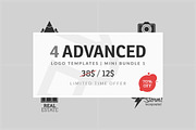 4 Advanced Logo Templates Bundle 1