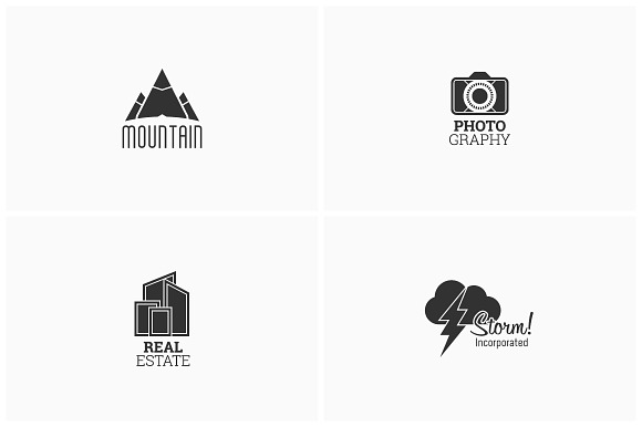 4 Advanced Logo Templates Bundle 1 in Logo Templates - product preview 2