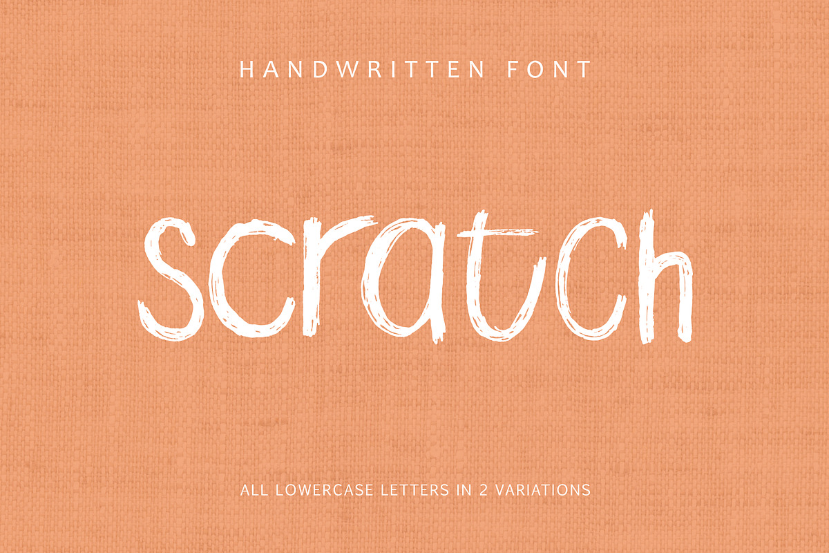 Scratch Handwritten Font in Script Fonts - product preview 8
